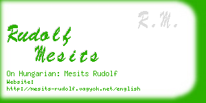 rudolf mesits business card